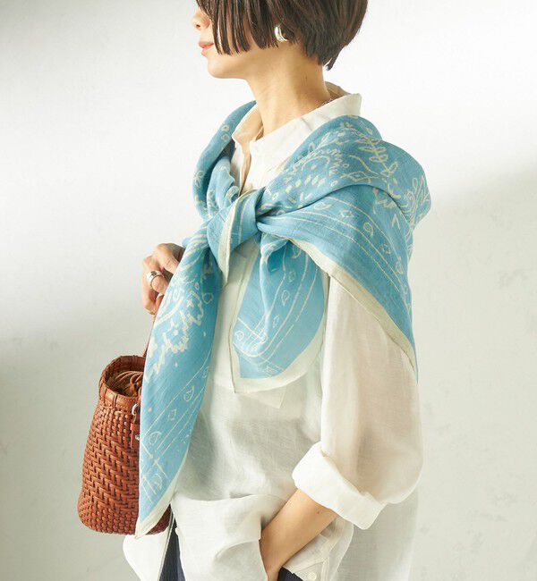 SHIPS for women「manipuri: 120*120 STOLE」|ストール|
