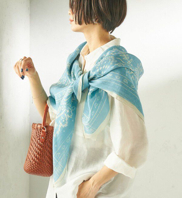 SHIPS for women「manipuri: 120*120 STOLE」|ストール|