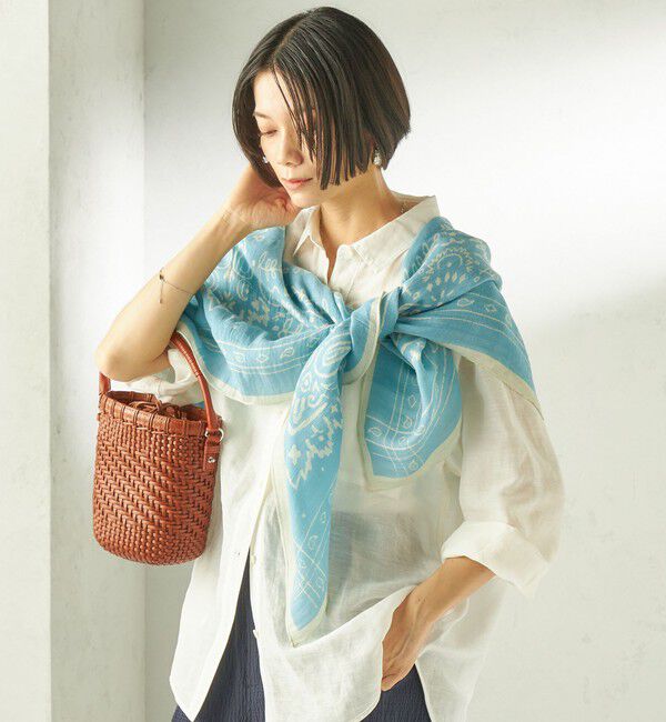 SHIPS for women「manipuri: 120*120 STOLE」|ストール|