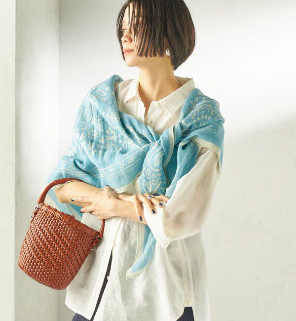 SHIPS for women「manipuri: 120*120 STOLE」|ストール|