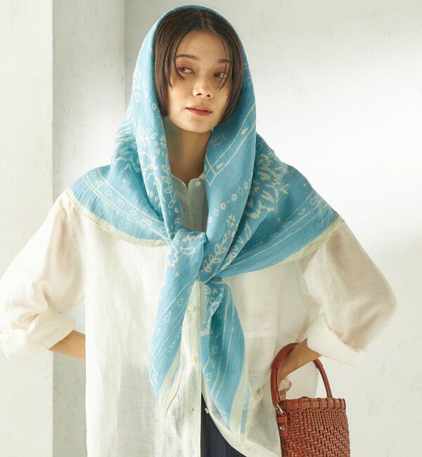 SHIPS for women「manipuri: 120*120 STOLE」|ストール|