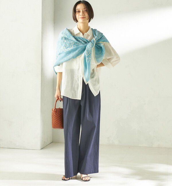 SHIPS for women「manipuri: 120*120 STOLE」|ストール|