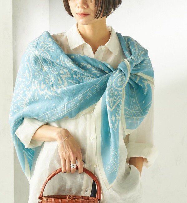 SHIPS for women「manipuri: 120*120 STOLE」|ストール|