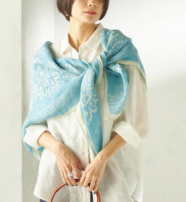 SHIPS for women「manipuri: 120*120 STOLE」|ストール|