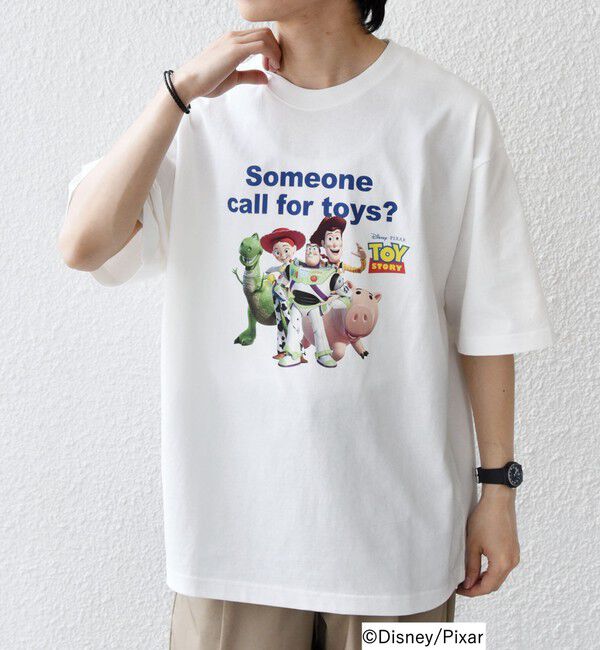 SHIPS any「SHIPS any:〈洗濯機可能〉TOYSTORY/トイ・ストーリー/ メッセージ プリント ロゴ Tシャツ」|Tシャツ・カットソー|ホワイト