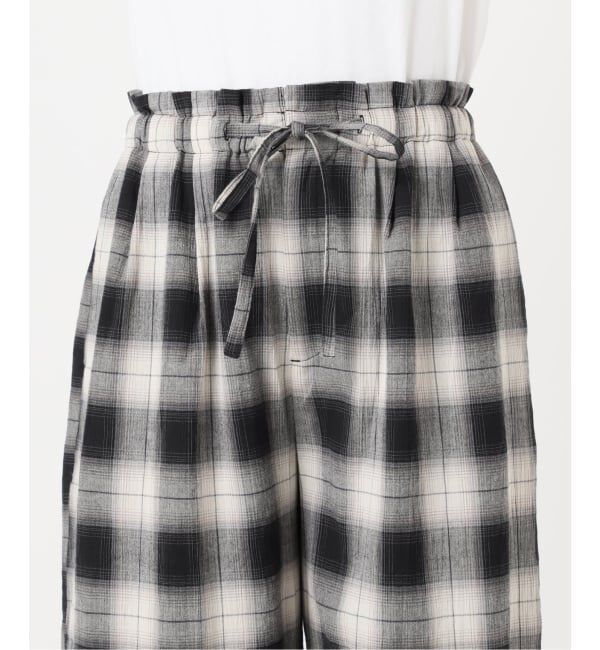 OUTDOOR PRODUCTS Usual Things「≪予約≫PLAIDパターンイージーワイドパンツ セットアップ対応」|スラックス|