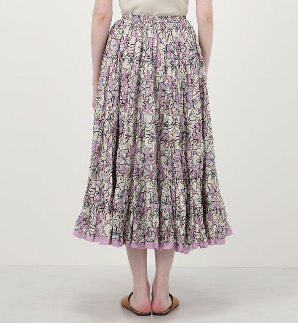 TOMORROWLAND BUYING WEAR「【別注】MARIHA Flower Poem 草原の虹のスカート」|フレア|