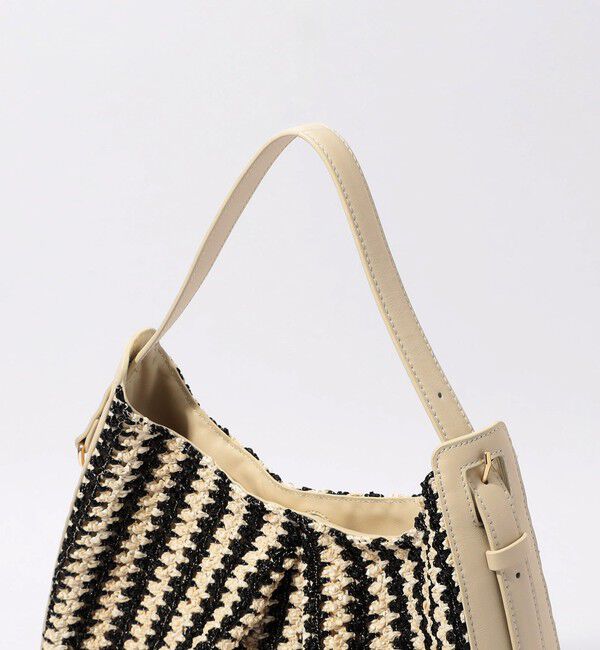 TOMORROWLAND GOODS「Atelier TOMORROWLAND BIKKIE STRIPE バッグ」|かごバッグ|