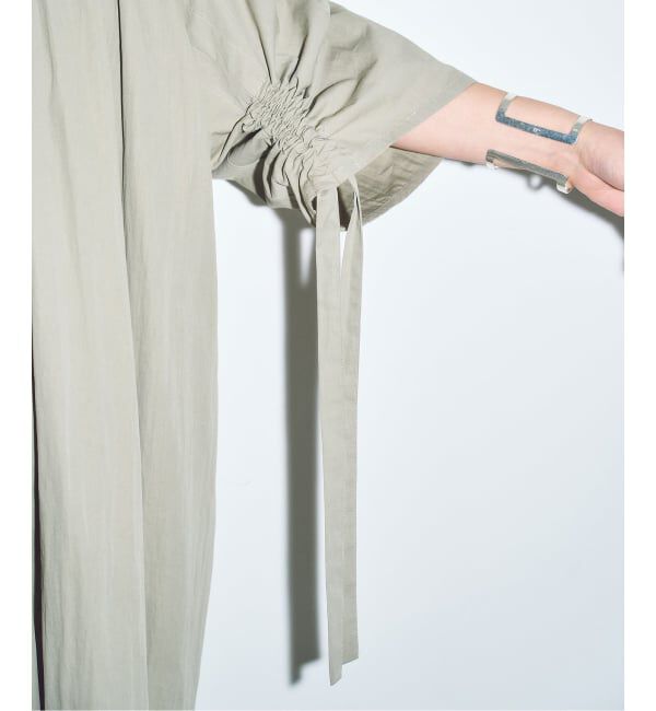  「《予約》GATHER SLEEVE DRESS：ワンピース」|ワンピース|