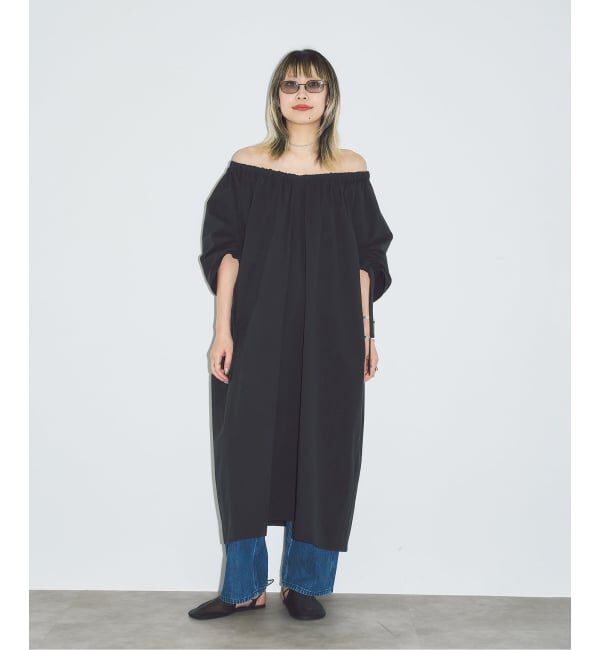  「《予約》GATHER SLEEVE DRESS：ワンピース」|ワンピース|