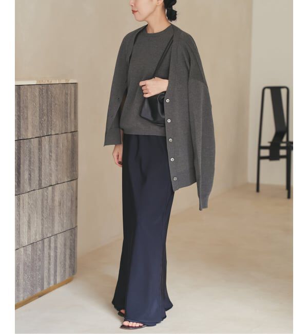 Plage「《WEB限定追加》sweat kn nuance カーディガン」|カーディガン|