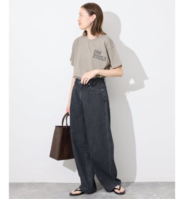 SLOBE IENA「LE DENIM ライトカーブバギーデニムパンツ」|デニム|