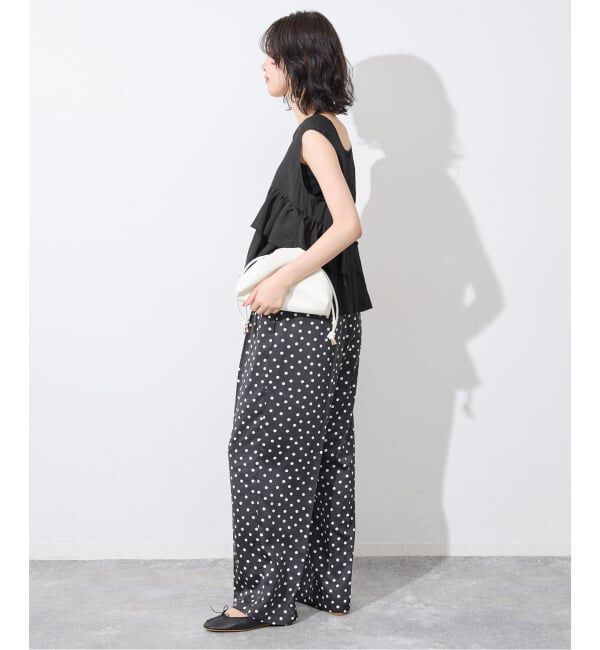 SLOBE IENA「《WEB限定カラーあり/予約》2WAYペプラムフリル ノースリーブブラウス」|シャツ・ブラウス|
