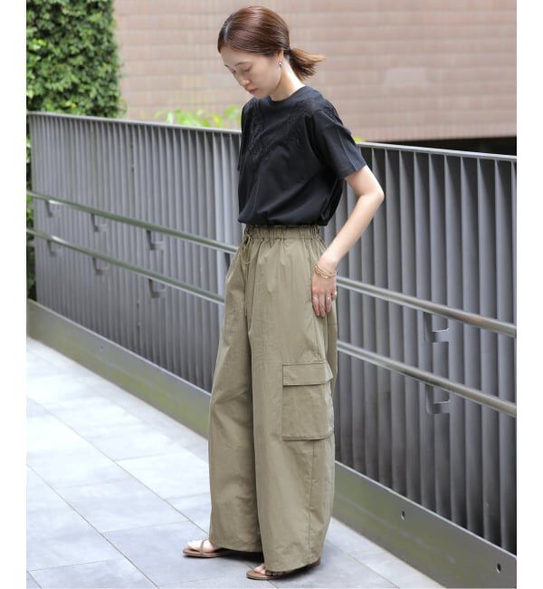 SLOBE IENA「《予約》CNドレープポプリンカーゴパンツ」|カーゴ|