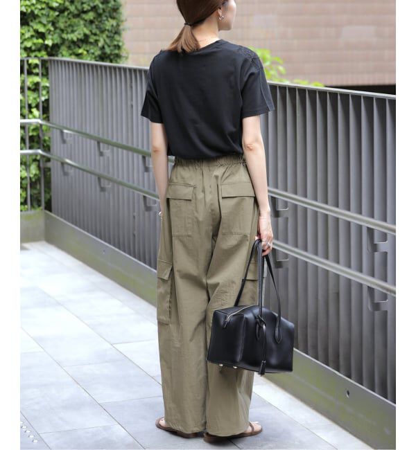SLOBE IENA「《予約》CNドレープポプリンカーゴパンツ」|カーゴ|