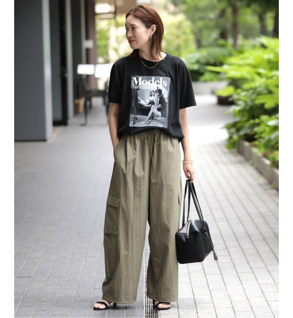 SLOBE IENA「《予約》CNドレープポプリンカーゴパンツ」|カーゴ|