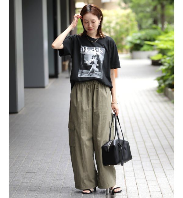 SLOBE IENA「《予約》CNドレープポプリンカーゴパンツ」|カーゴ|