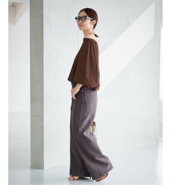 IENA「《予約》オフショル2wayギャザープルオーバー」|Tシャツ・カットソー|