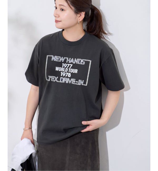 JOURNAL STANDARD「別注【HANDTEX/ハンドテックス】プリントTEE」|Tシャツ・カットソー|ブラック A