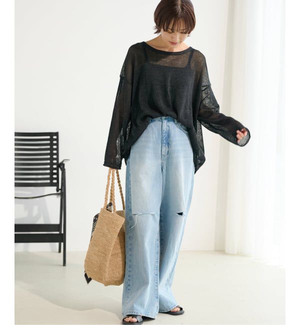 JOURNAL STANDARD relume「《追加2》PEリネンルーズプルオーバー」|ニット・セーター|