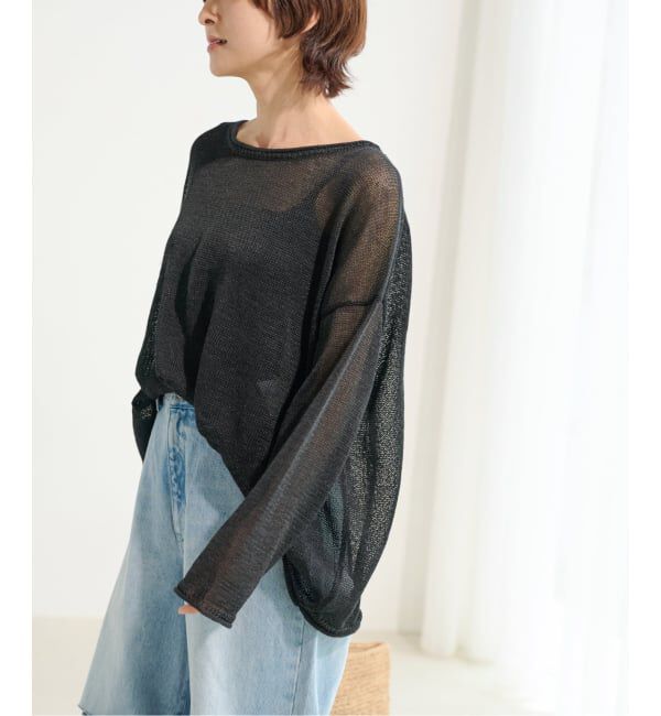 JOURNAL STANDARD relume「《追加2》PEリネンルーズプルオーバー」|ニット・セーター|