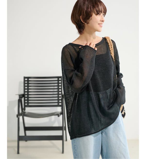 JOURNAL STANDARD relume「《追加2》PEリネンルーズプルオーバー」|ニット・セーター|