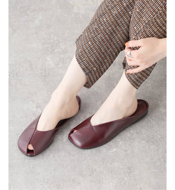 journal standard L'essage「ALOHAS/アロハス Timmy Rift Burgundy Leather Mules ミュール」|その他|