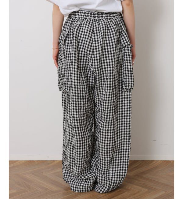 journal standard luxe「《予約》リネンチェック カーゴパンツ」|カーゴ|
