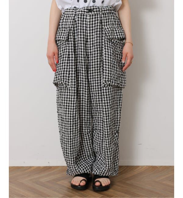 journal standard luxe「《予約》リネンチェック カーゴパンツ」|カーゴ|