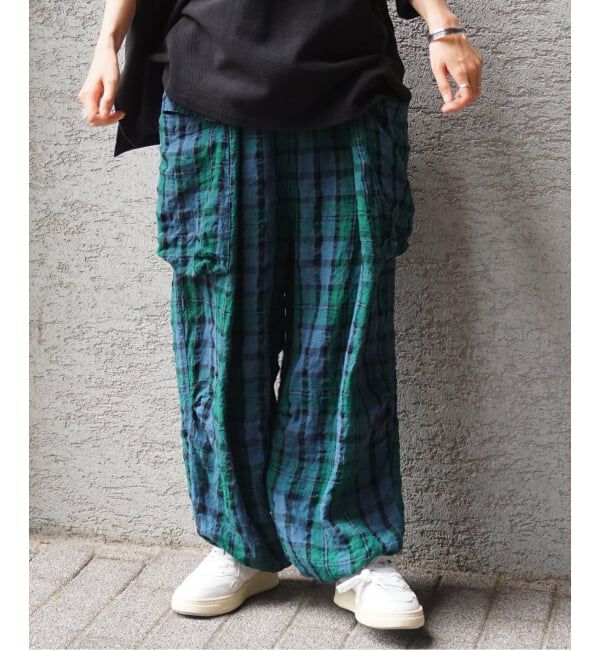 journal standard luxe「《予約》リネンチェック カーゴパンツ」|カーゴ|