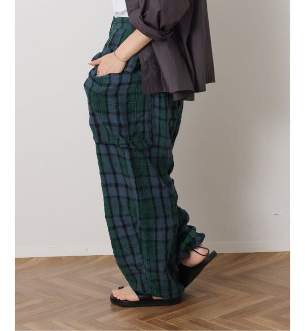 journal standard luxe「《予約》リネンチェック カーゴパンツ」|カーゴ|