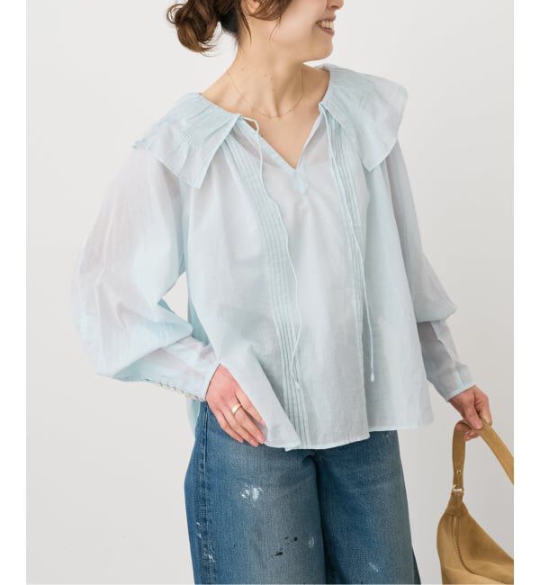 Spick and Span「ne Quittez pas / ヌキテパ 別注Frill Collar Blouse*」|シャツ・ブラウス|