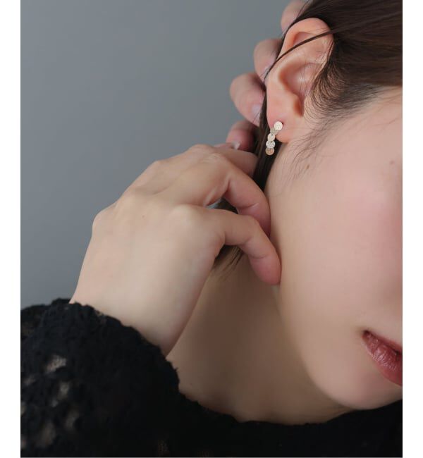 Lilas by Spick&Span「《WEB限定》サークルラインピアス K10（両耳）」|ピアス|