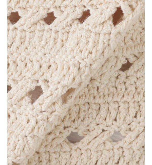 FRAMeWORK「SEEALL/シーオールCROCHET TIED TOP」|ニット・セーター|