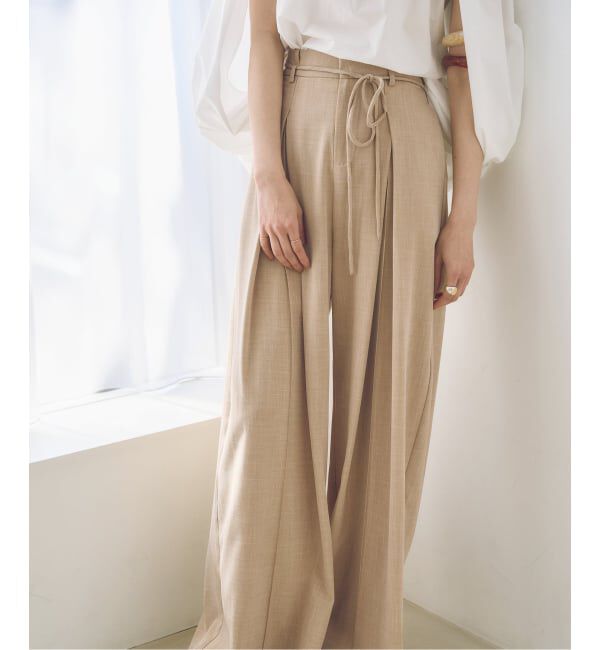 NOBLE「SUNCOO/サンクー タックワイドパンツ」|その他|