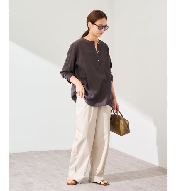 FRAMeWORK「BASERANGE/ベースレンジ CLAUDE PANTS(ベージュ)」|スラックス|