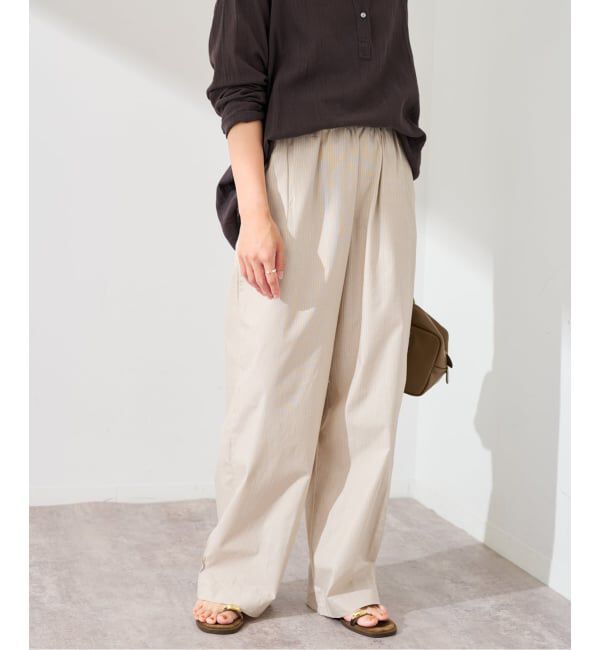 FRAMeWORK「BASERANGE/ベースレンジ CLAUDE PANTS(ベージュ)」|スラックス|
