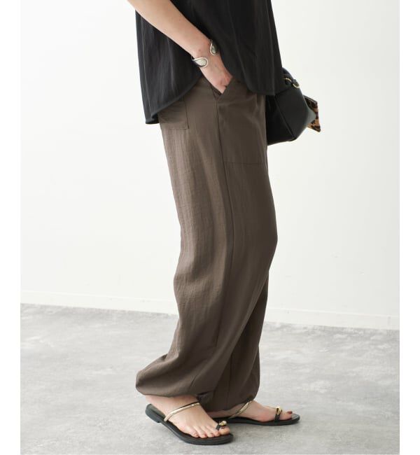 Spick and Span「ドレープツイルイージーファティーグパンツ」|スラックス|