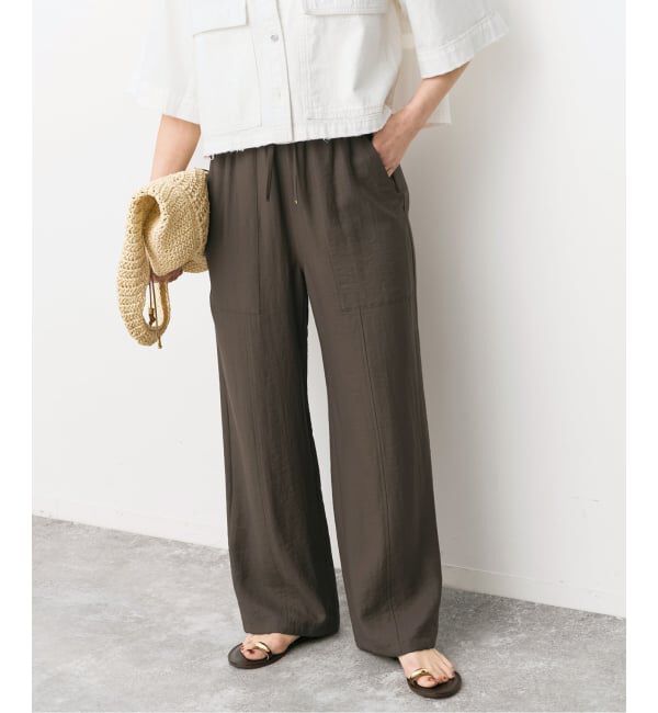 Spick and Span「ドレープツイルイージーファティーグパンツ」|スラックス|