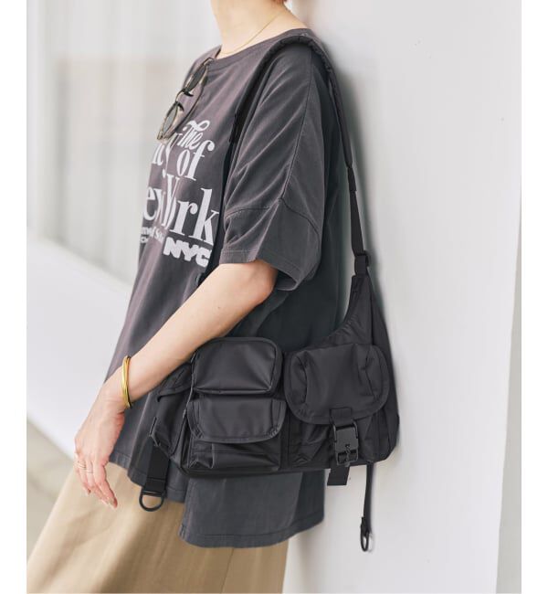 Spick and Span「《WEB限定 / 追加予約》BAICYCLON/バイシクロン 別注MULTI POCKET クロスボディー*」|ショルダー・メッセンジャー|ブラック