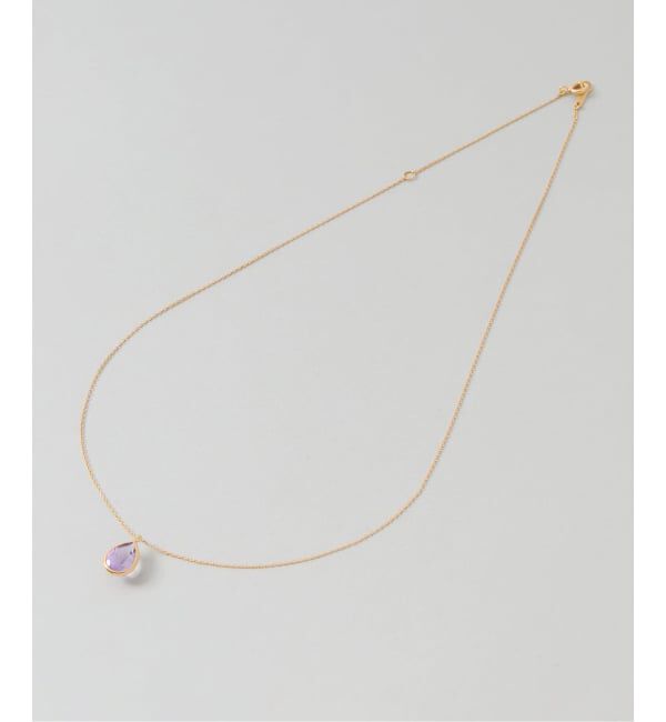 Spick and Span「《WEB限定予約》【SAMH by LILAS】ピンクアメジストネックレス SVK18GP」|ネックレス|