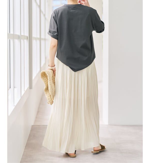 Spick and Span「スプリットジョーゼットプリーツスカート」|スカート|