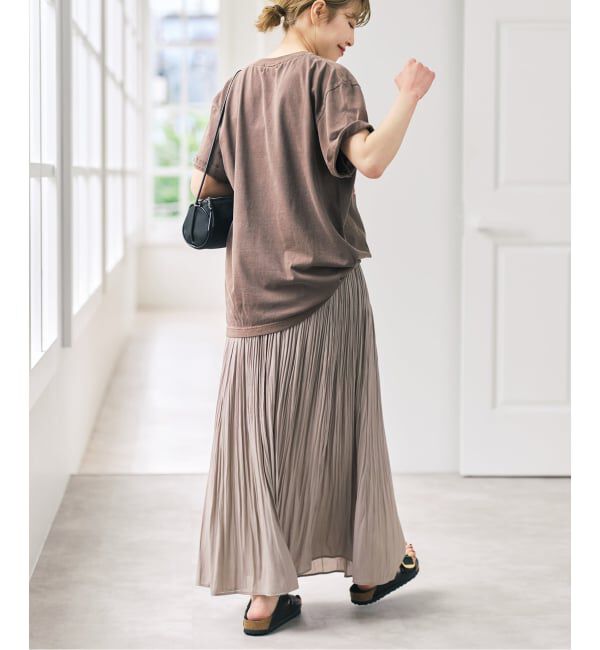 Spick and Span「スプリットジョーゼットプリーツスカート」|スカート|