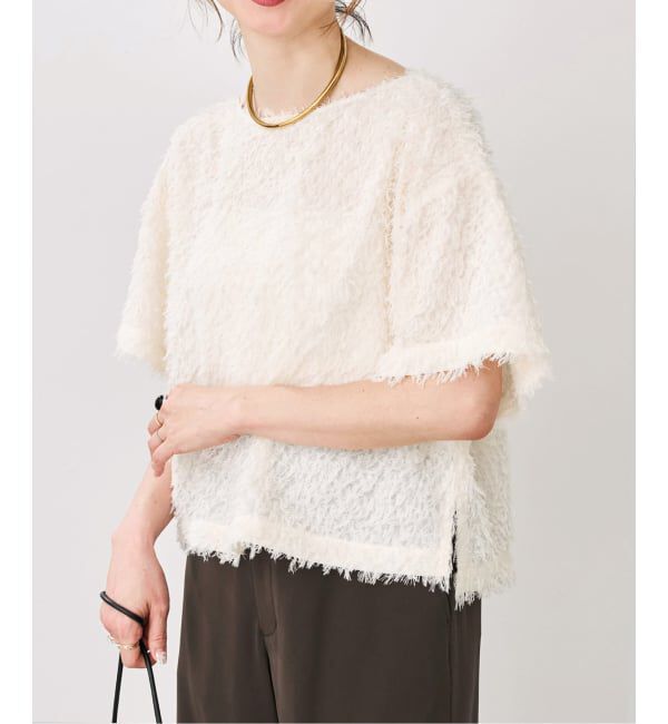 Spick and Span「《追加予約》フェザーライクTブラウス」|シャツ・ブラウス|