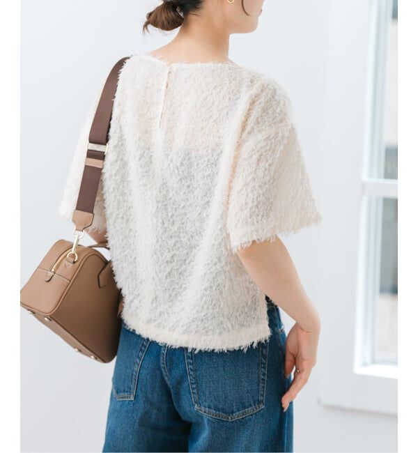 Spick and Span「《追加予約》フェザーライクTブラウス」|シャツ・ブラウス|