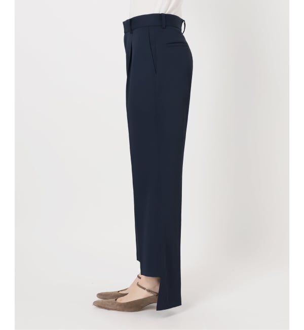 NOBLE「スーパーステップヘムフレアパンツ」|スラックス|