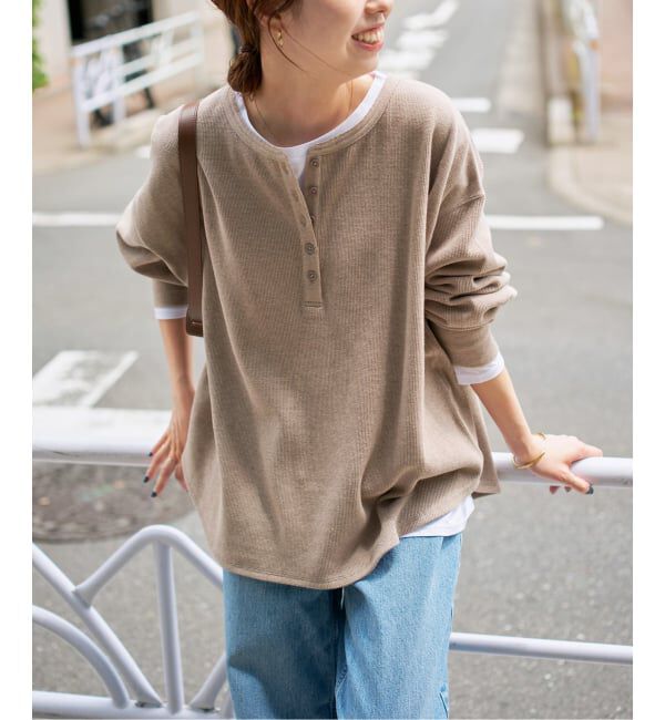 Spick and Span「《WEB限定 / 追加予約》2枚SETヘンリーネックプルオーバー」|Tシャツ・カットソー|