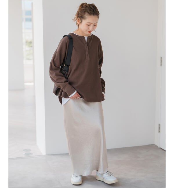 Spick and Span「《WEB限定 / 追加予約》2枚SETヘンリーネックプルオーバー」|Tシャツ・カットソー|