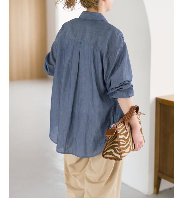 Spick and Span「《追加》2.25オンスシアーデニムシャツ」|シャツ・ブラウス|