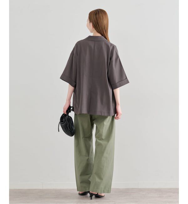 U by SPICK&SPAN「《追加予約》ウォッシャブルリネンジャケット」|テーラードジャケット|